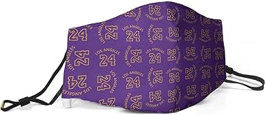 Facial Decoration Reusable Nose Mouth Co Vers Adjustable Manba Kobe Bryant 24 Face Co Vers Amazon Co Uk Clothing
