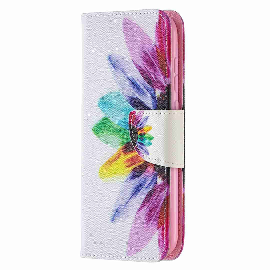 Reevermap Samsung Galaxy A22 5G Case PU Leather Cover for Samsung Galaxy A22 5G Shockproof Flip Wallet Bumper Case with Card Holder Kickstand Magnetic Closure, Mandala