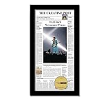Creative Picture Frames 11" x 22" Black Newspaper