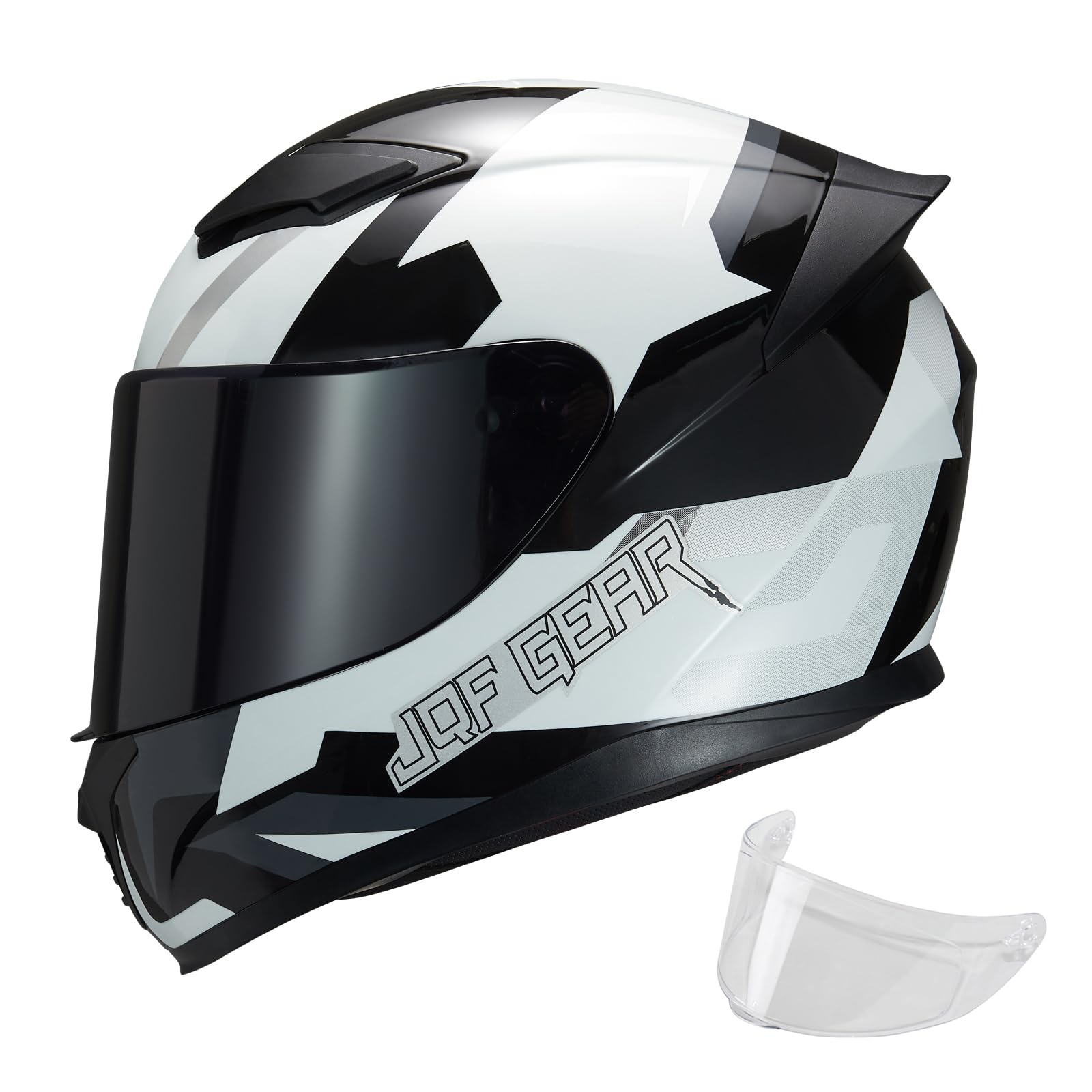 JQF Gear Full Face Motorcycle Helmet WS-607 DOT Approved Motorbike