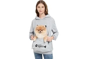 YYW Pet Pouch Hoodie Cat Dog Kitten Puppy Carriers Kangaroo Pouch Hoodies Unisex Indoor