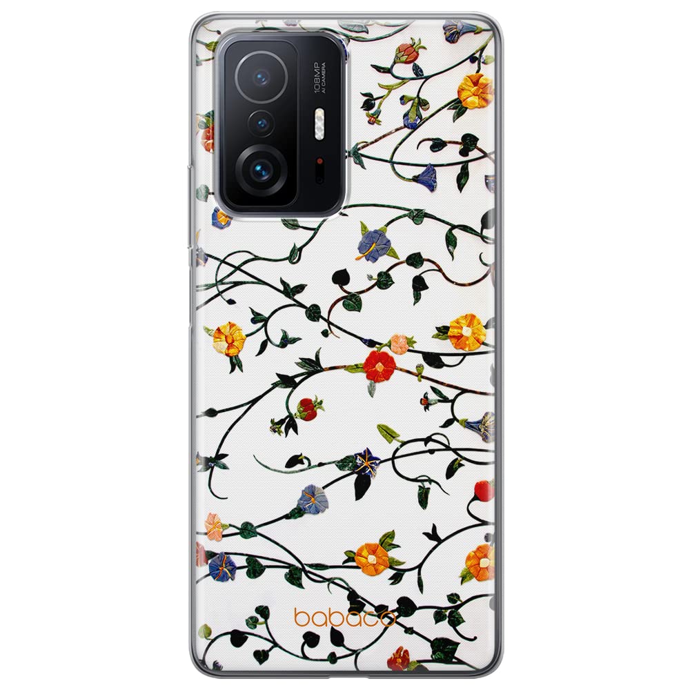 Babaco ERT GROUP mobile phone case for Xiaomi 11T 5G / 11T PRO 5G original and officially Licensed pattern Flowers 008 optimally adapted to the shape of the mobile phone, case made of TPU