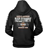 Harley-Davidson Military, Custom Military Overseas Tour, Epic Collage, Men&rsquo;s Hoodie