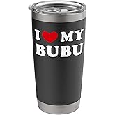 I Love My Bubu, I Heart My Bubu Stainless Steel Insulated Tumbler