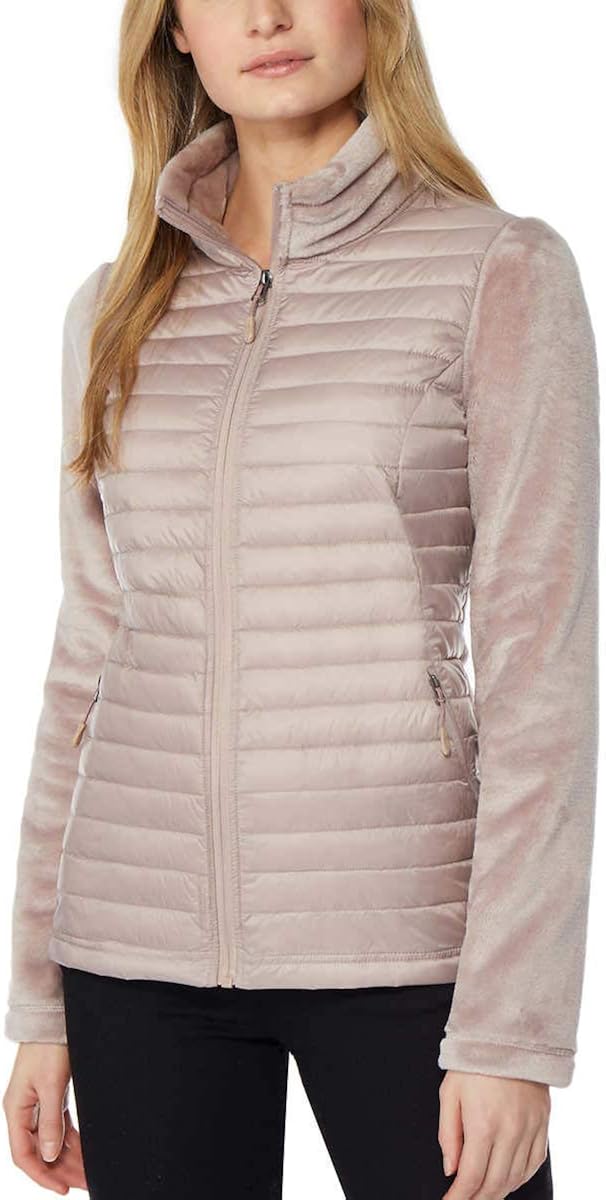 ladies mixed media jacket