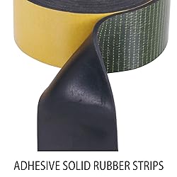 TORRAMI Adhesive Solid Neoprene Rubber Strips 1/16