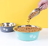 YUDANSI 860ml Dog Bowls 2 Pack Stainless Steel Food Water Bowls Non-Slip view 8