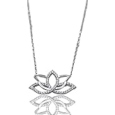 Lotus Necklace, Lotus Pendant, Lotus Blossom Pendant, 925 Silver Jewelry, Handmade Jewelry, Flower Necklace, Zen Necklace, Gift for All