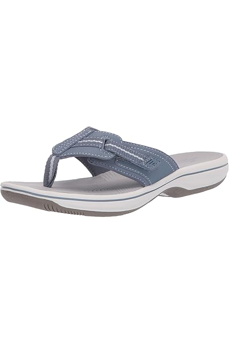 clarks adjustable flip flops