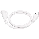 Amazon Basics 3-Foot Extension Cord - 13 Amps, 125V - White