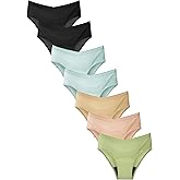 TIICHOO Period Underwear for Teen Girls 30ml Absorbency Seamless Period Panties for Girls 7 Pack
