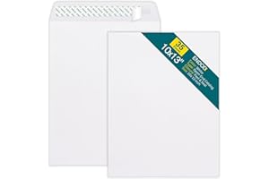 10x13 Self Seal Catalog Envelopes-Color Bright White Large Envelope-28lb Open End-Pck 35 10 x 13