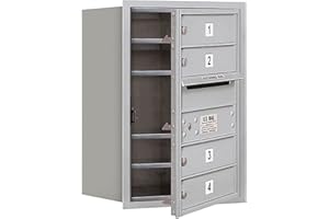 Salsbury Industries 3706S-04AFU 4C Horizontal Mailbox, Aluminum