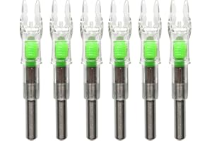 JIANZD Archery Lighted Nocks for Arrows with .204"/.244" Inside Diameter 6Pcs