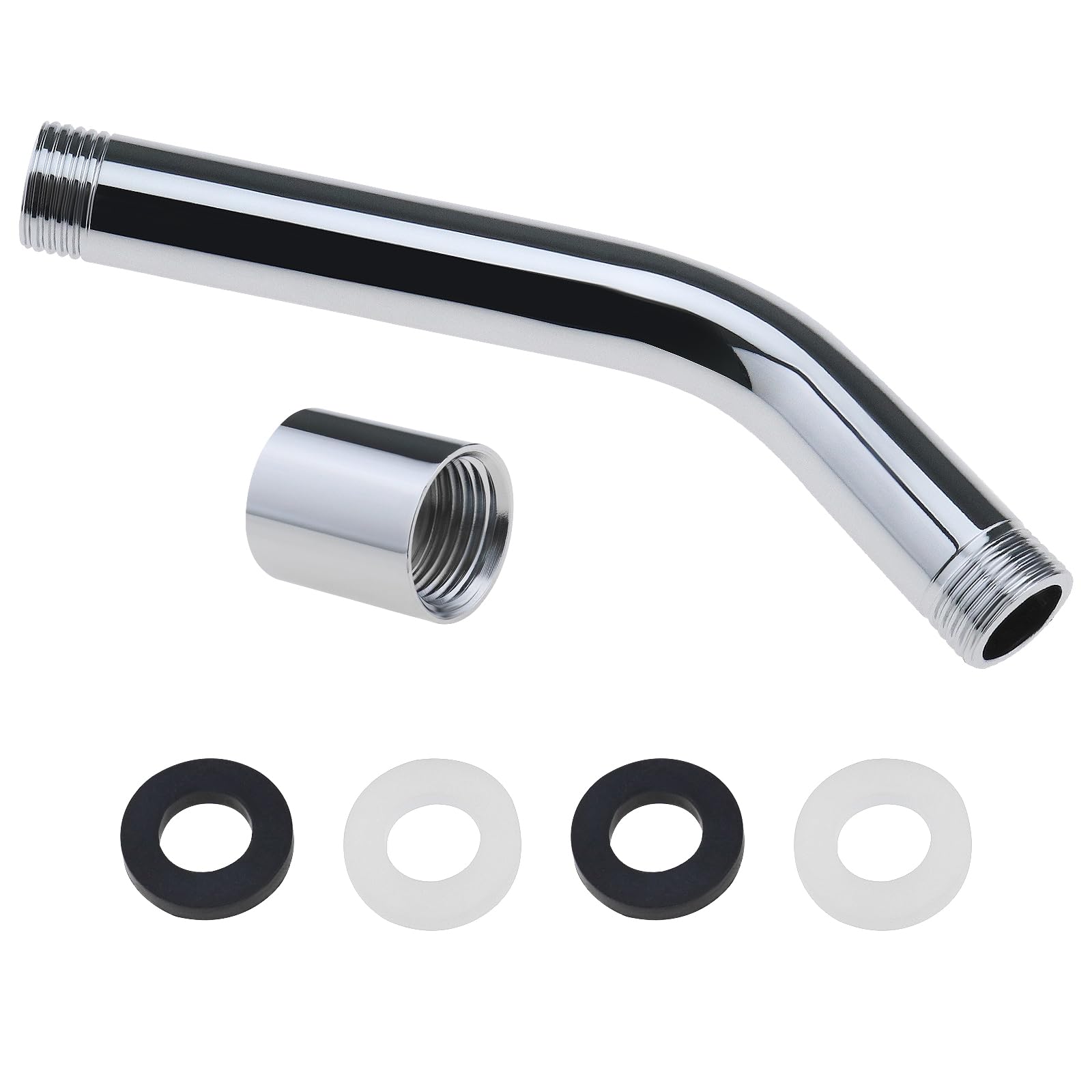 VGOL Universal G1/2" Handheld Shower Arm Extension Stainless Steel Shower Head Elbow Adapter Home Accessories
