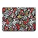 GMYLE MacBook Pro 13 Case 2018 2017 2016 Release A1989/A1706/A1708 With/Without Touch Bar, 3 in 1 Bundle Plastic Hard Case with Keyboard Cover & Felt Storage Pouch Bag (Retro Floral)