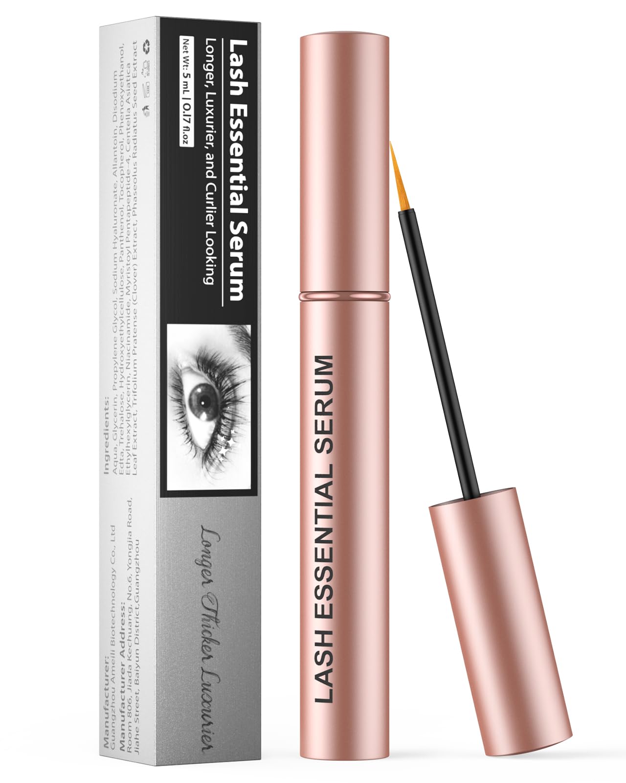 Photo 1 of Feyano Eyelash Serum - Natural Comestic Eyelash Serum for Longer, Thicker Lashes & Brows, Boost Lash Serum Vegan & Cruelty-Free-Niacinamide, Centella Asiatica Leaf Extract(5 mLPink)