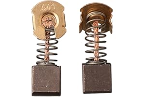 2-Pack Carbon Brushes for CB-441 and CB-432 Power Tools – 7 x 10.8 x 11 mm Replacement Motor Brushes, Carbon and Copper Const
