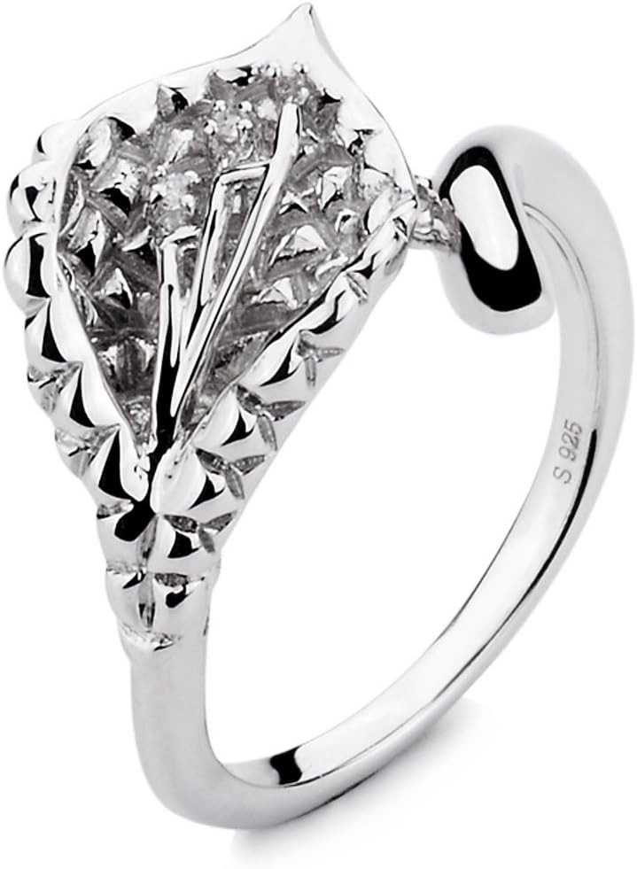 Elated Sterling Silver Ladies Ring Size L