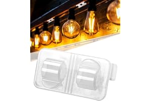ISPNEAY Hooks for Outdoor String Lights Clear - 22 Pack Outdoor Light Clips with Large Waterproof UV-Resistant Adhesive Strips - Hooks for Outside Hanging Light Cable Cord Holders Organizer Heavy Duty