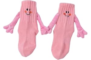Honganda Funny Kids Baby Girl Boy Holding Hands Socks, Silly Socks Smile Crazy Socks Novelty Gift for Toddlers 1-9Years