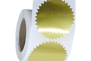 1000Pcs Gold Star Stickers, 2.5 cm Holographic Adhesive Labels, Metallic Glitter Foil Reward Stickers