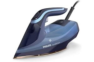 Philips Azur 8000-Serie Steam Iron - 55g/min Continuous Steam, 240g Steam Boost, 3000 W, OptimalTEMP Technology, SteamGlide E