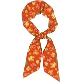 Zynphebag Long Skinny Scarf Silky Satin Hair Scarf Head Neck Scarf Thin Headscarf for Ponytail Headband Purse Bag