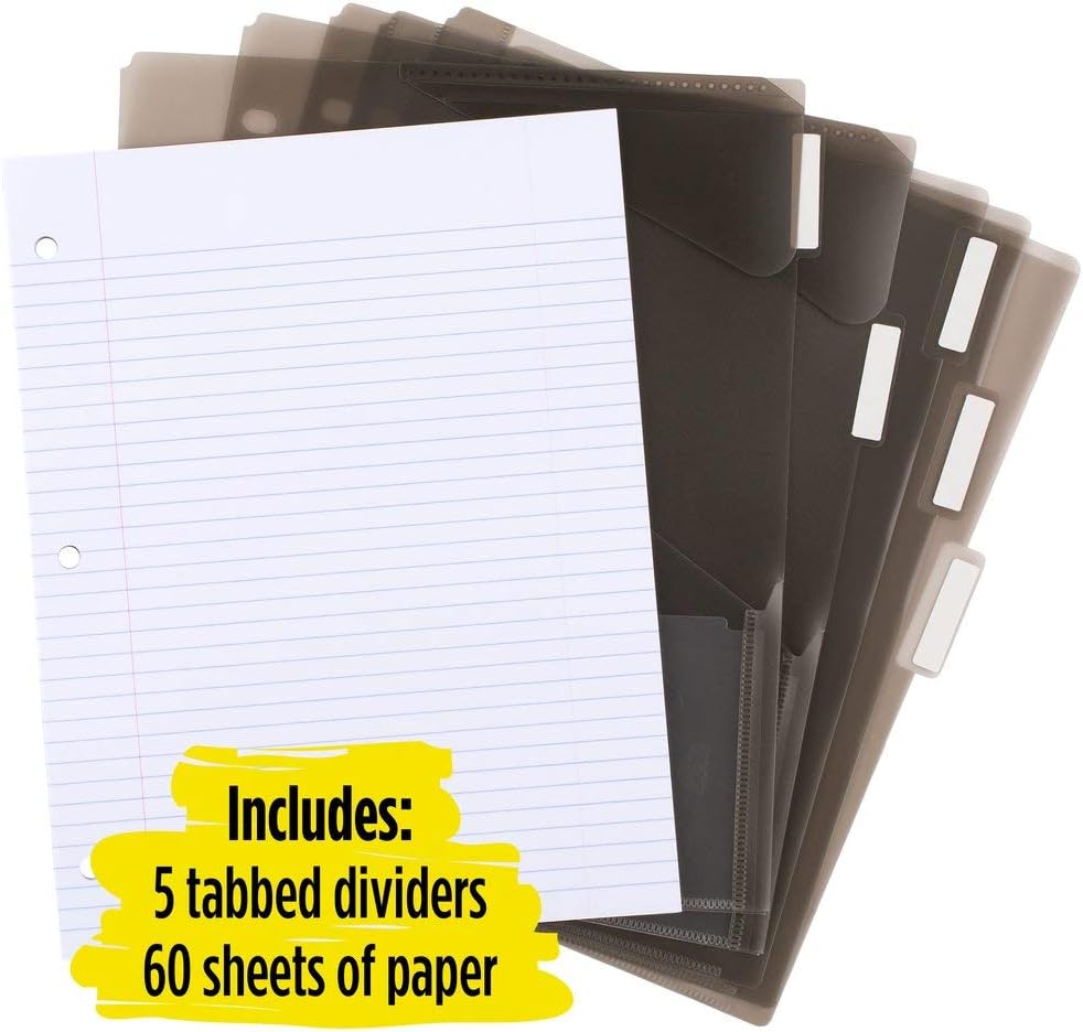 Five Star Flex Hybrid NoteBinder, 1 Inch Binder, Notebook and Binder All-in-One, Purple (29328AB6) : Office Products