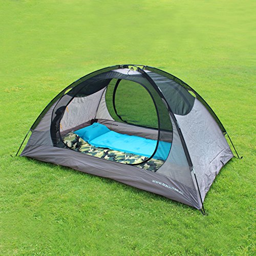 Inflatable Air Sleeping Pad with Built-in Pillow, Lightweight, Waterproof Fabric, Compact and Comfortable, Quick Flow Valve, Thick Outer Skin, Superior Sleeping Pad, for Camping, Hiking, Backpacking - Thumbnail 5