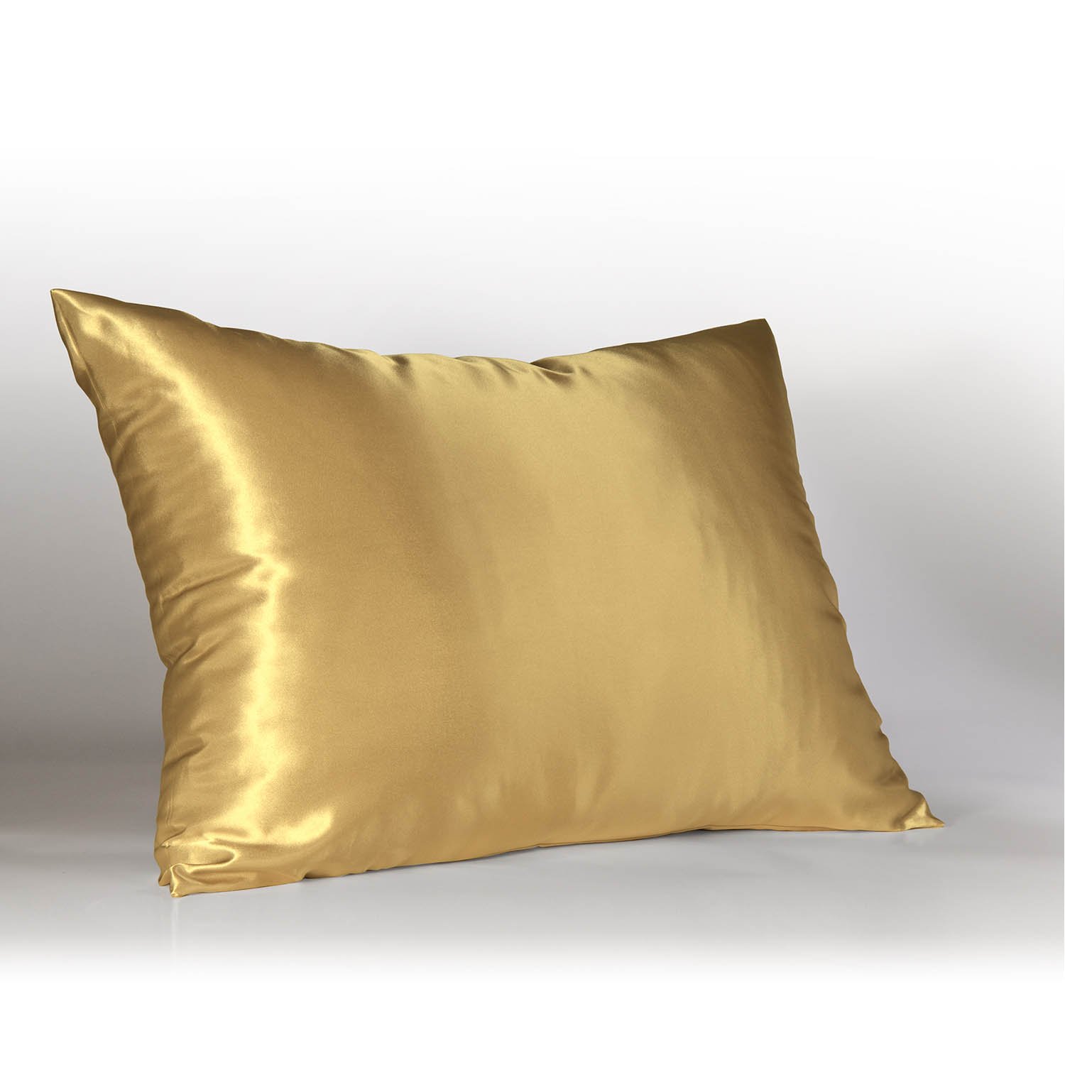 Sweet Dreams Luxury Satin Pillowcase with Zipper, Standard Size, Gold