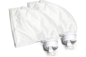 Aquatix Pro (2 Pack) K13 K16 All Purpose Zipper Replacement Bags Fits Polaris 280 & 480, Premium Pool Cleaner Bags, Finely Stitched Strong Mesh, Easy Snap Install Leaf Bags, Damage Free Enclosure