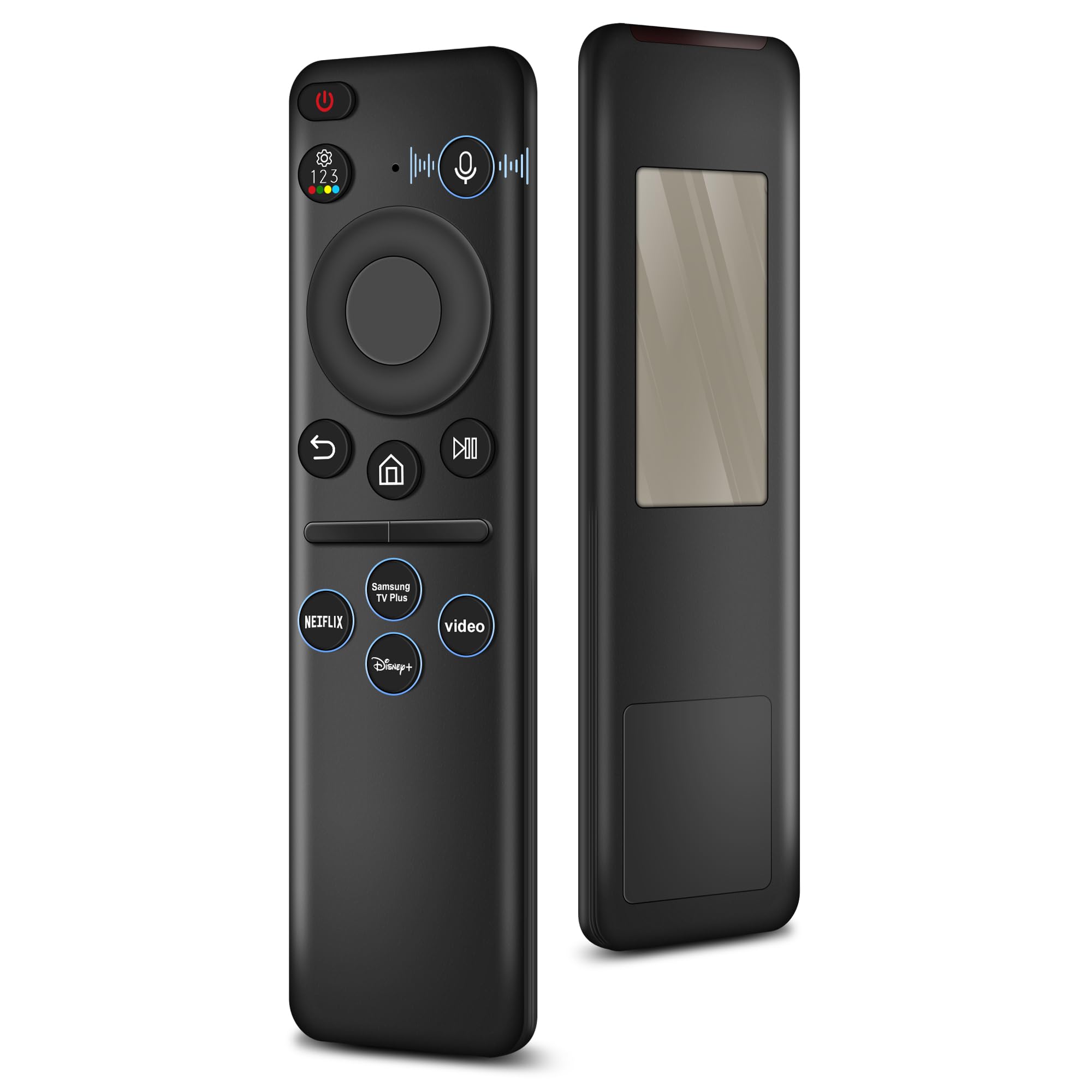 Photo 1 of Replacement Solar Voice Remote Control for Samsung Smart TV, with Rechargeable Solarcell, USB-C Charging, Compatible with Neo QLED, 8K, The Frame and Crystal UHD Series