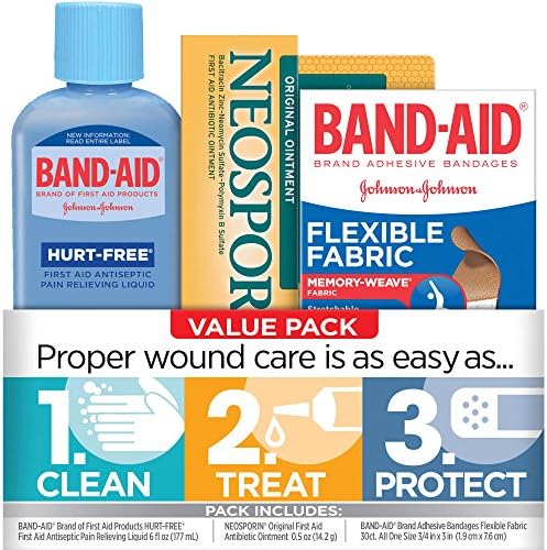 Band-Aid Brand Clean, Treat, and Protect Value Pack, 3 pc