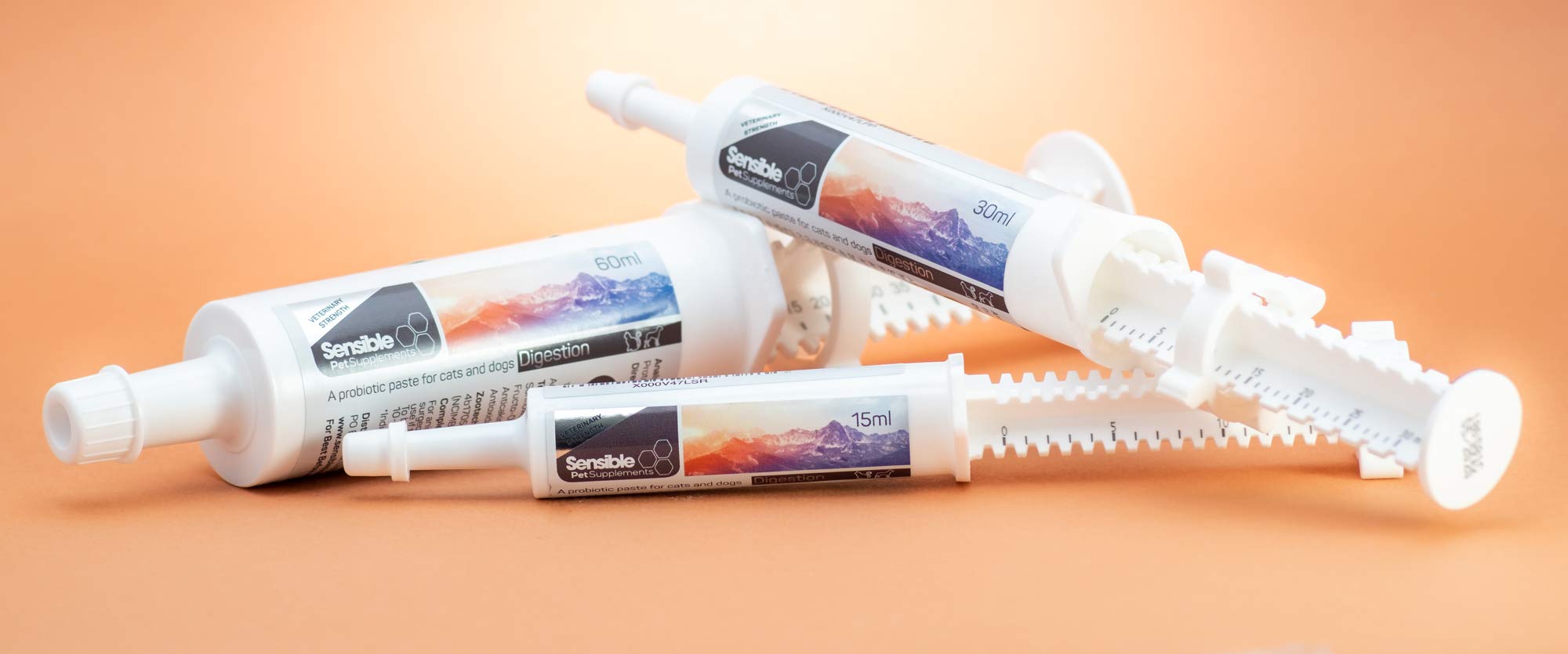 Sensible Pet Supplements 'Digestion' | Probiotic paste for dogs and cats. Supporting healthy gut function. | Contains probiotics, prebiotics and montmorillonite clay | (30ml)