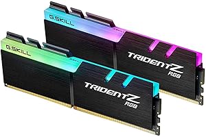 G.SKILL Trident Z RGB Series DDR4 RAM (XMP) 32GB (2x16GB) 3600MT/s CL18-22-22-42 1.35V Intel AMD Des...