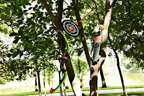 Amazon Com Sainsmart Jr Kids Bow And Arrow Toy Basic Archery Set Outdoor Hunting Game With 3 Suction Cup Arrows Target And Quiver Toys Games