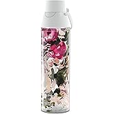 Tervis Venture Lite Kelly Ventura - Floral Collection Made in USA Double Walled Insulated Tumbler Travel Cup Keeps Drinks Cold & Hot, 24oz Water Bottle, Posy
