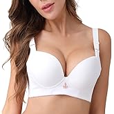 FallSweet Padded T Shirt Bras for Women Push Up Comfort Underwire Brassiere 34A to 44C