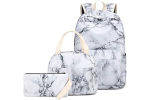 LEDAOU Backpack for Girls School Bag Kids Bookbag Teen Backpack Set Daypack with Lunch Bag and Pencil Case