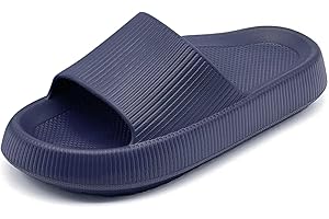 rosyclo Orthopedic Sandals for Women and Men, Arch Support Cloud Recovery Slides Orthotic Pain Relief Pillow Soft Lightweight Cozy Thick Sole Slip On Plantar Fasciitis Slippers