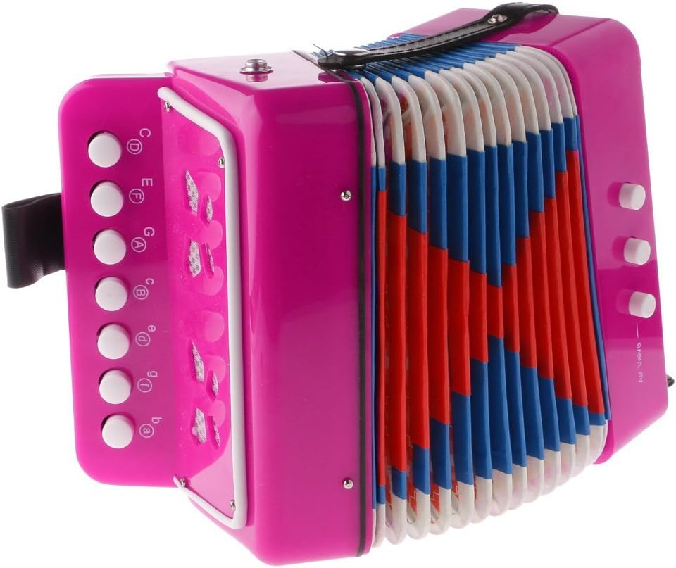 Globalflashdeal 7 Button Key Accordions Educational Toy Children