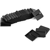 Evemodel Model Square Bases with Slot Plastic Black for Wargame Tabletop (25 * 25mm with slot-40pcs)