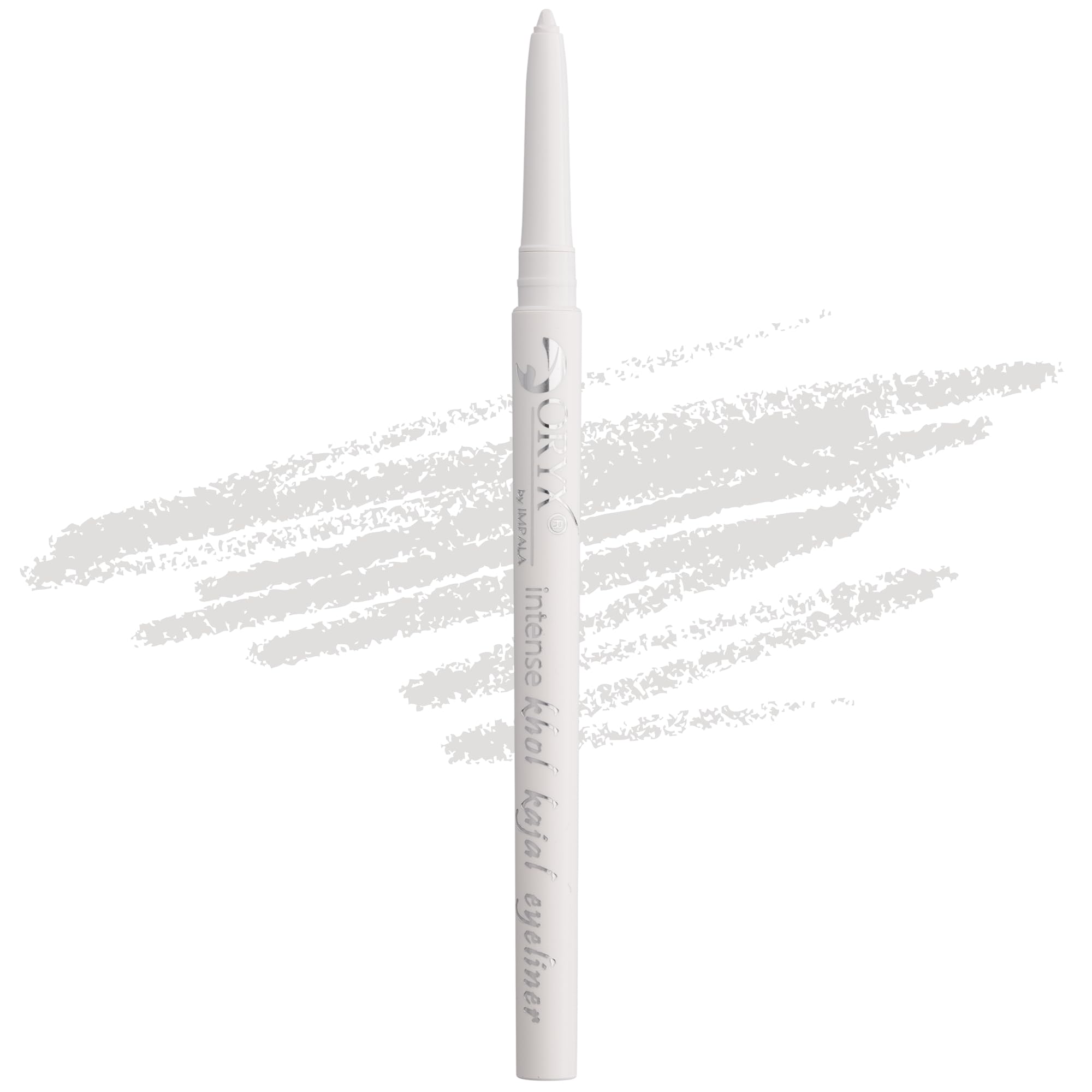 IMPALA | Oryx Khol Kajal Eye Pencil Awake White 12 | Waterproof Eyeliner | Precise Finish Eye Liner | Creamy and Easy to Apply | Intense, Long-Lasting, and Water-Resistant Color