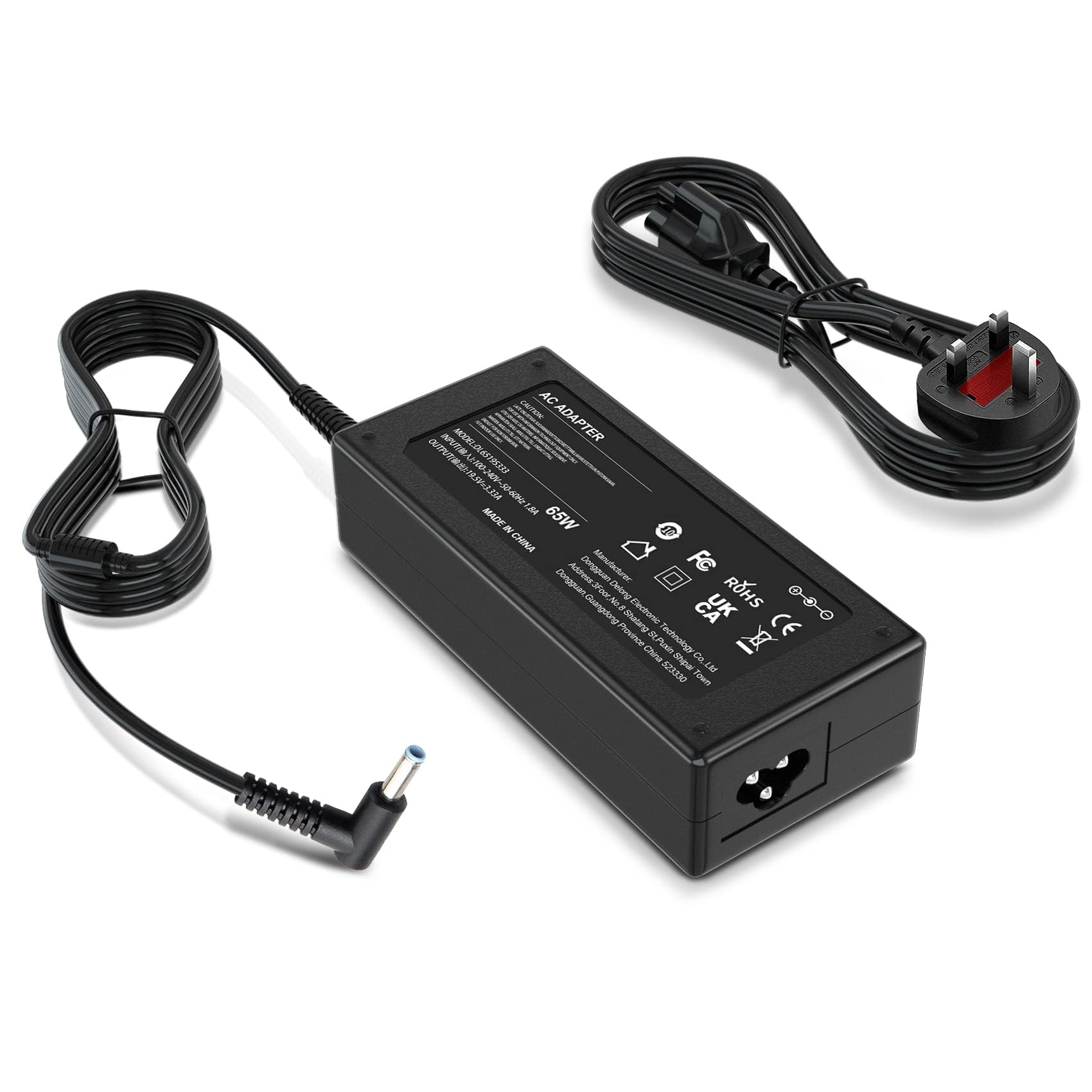 BIUBOTY 65W Laptop Charger Compatible with HP Elitebook Chromebook Pavilion ProBook Notebook Envy Spectre 250 G7 G6/255 G7 741727-001 Replacement Bang & Olufsen Laptop Charger 19.5V 3.33A Power Cable