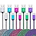 Android Charger Cable,Sicodo 5 Pack Micro USB Cable 6FT USB 2.0 Cable High Speed Sync Charger Nylon Braided Cord for Samsung Galaxy S6 S7 Edge J7 Note 5,Kindle,LG,Xbox,PS4,Camera,Smartphones and More