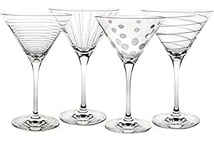 Mikasa Cheers Martini Glass, 10-Ounce, Set of 4