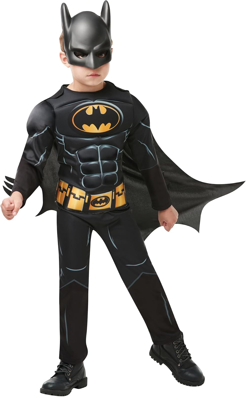 Rubies Official Batman Deluxe Kids Costume Dark Knight DC Boy Size Small