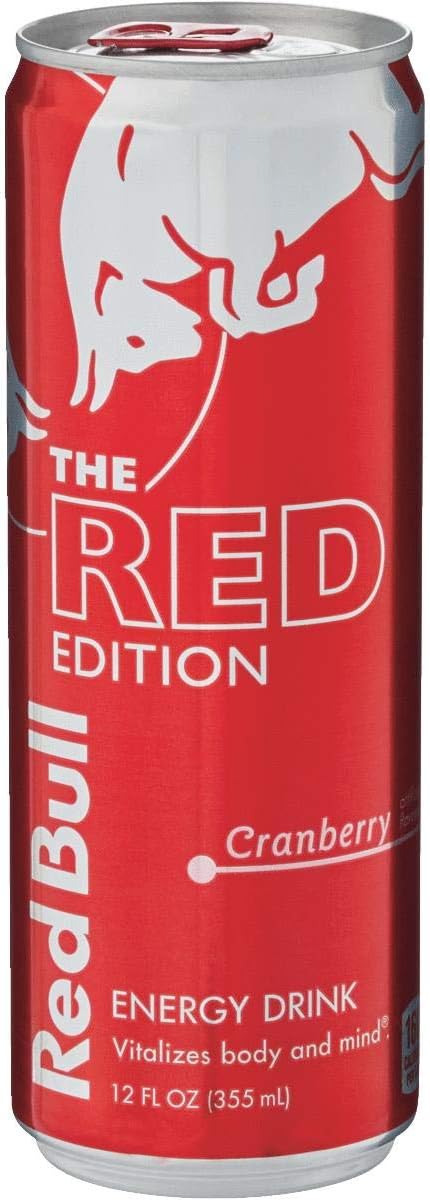 Red Bull The Red Edition Cranberry Energy Drink 12 oz. Can