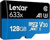 Lexar 128GB microSDXC UHS-I U3 V30 Card w/ SD Adapter 100MB/s for Smartphones view 4